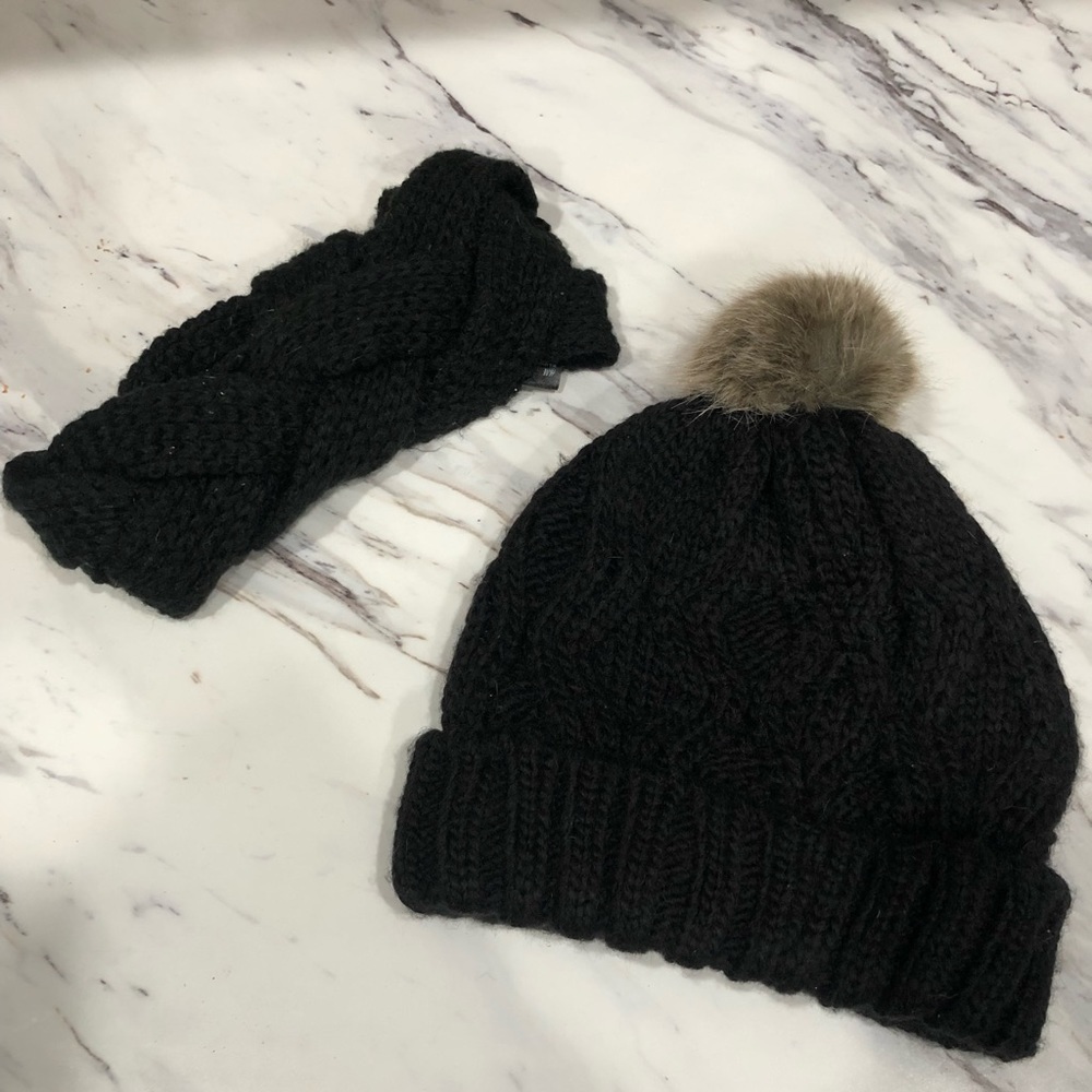 H&M winter hat and headband bundle
